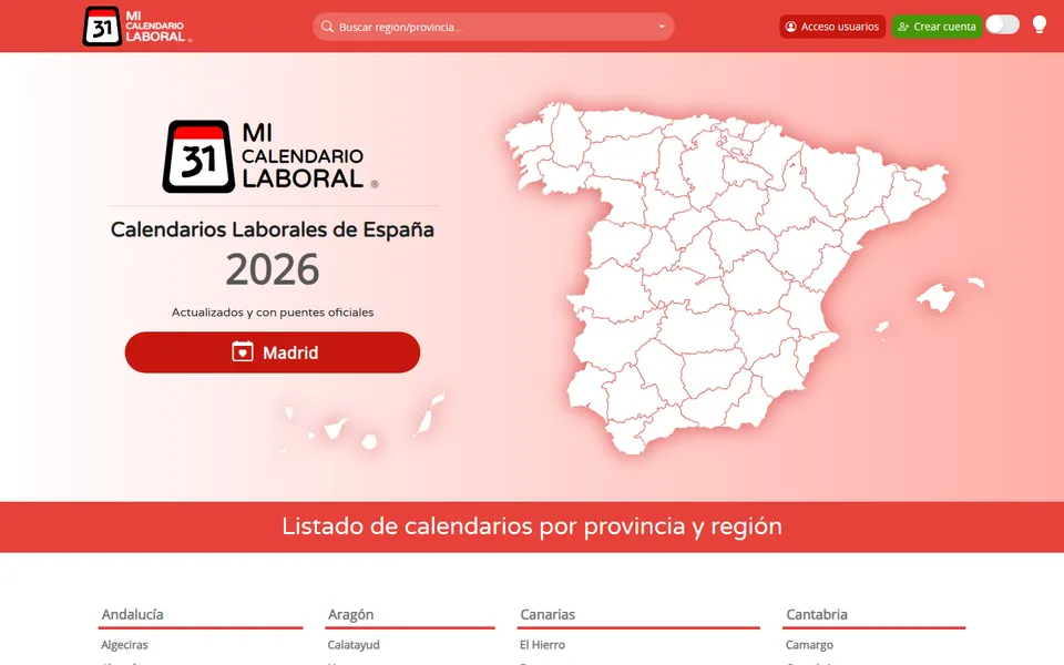 Portada de Mi Calendario Laboral
